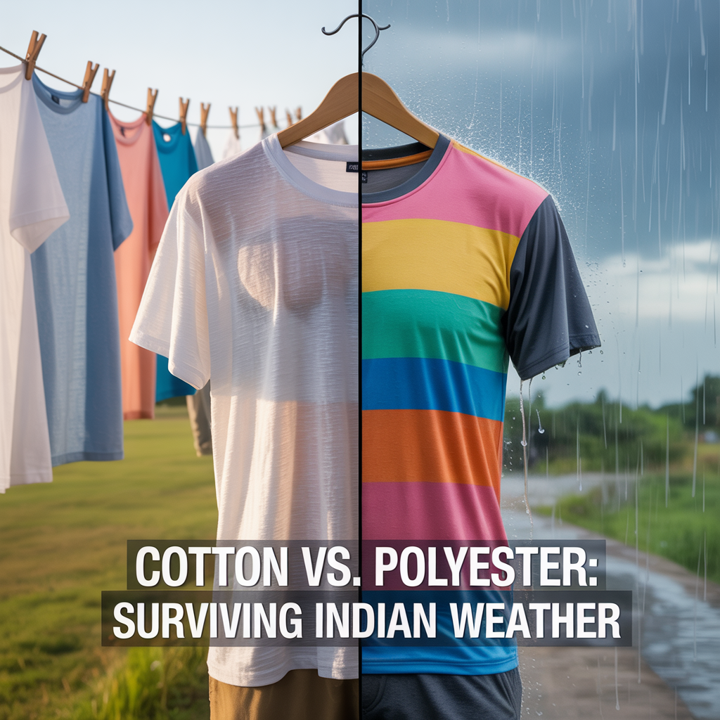 Cotton vs. Polyester T-Shirts: Which Fabric Is Better for Indian Weather?”
