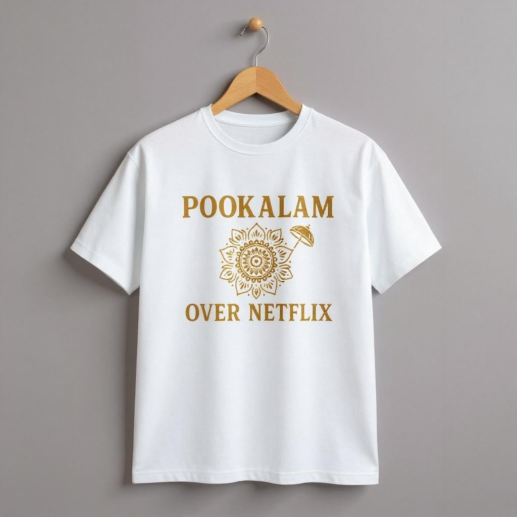 POOKALAM PRINT T-SHIRT