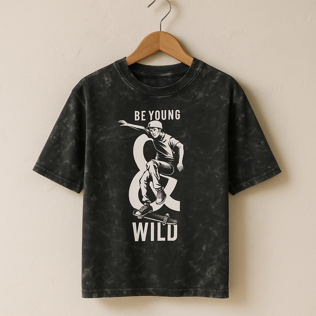 Unisex Acid Washed Oversized Tee