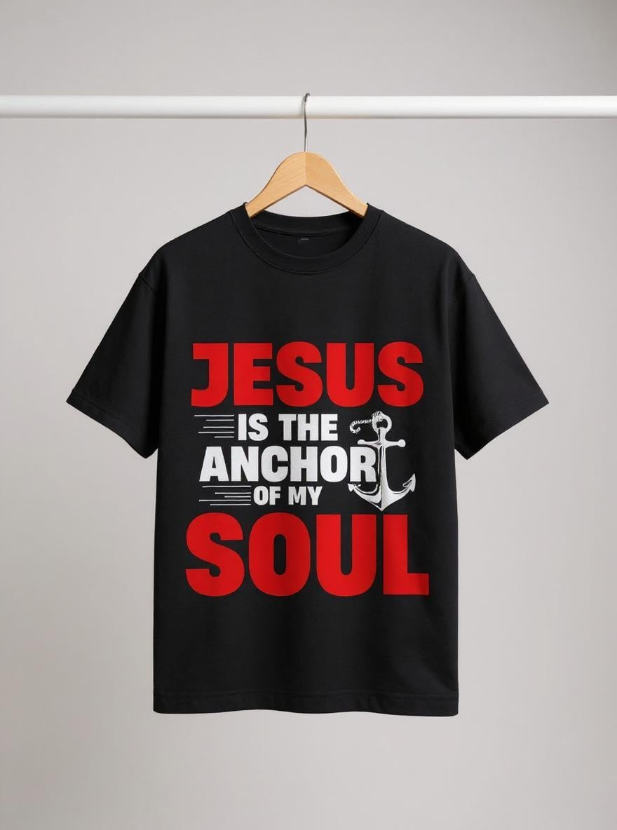 Jesus Anchor Oversized T-Shirt