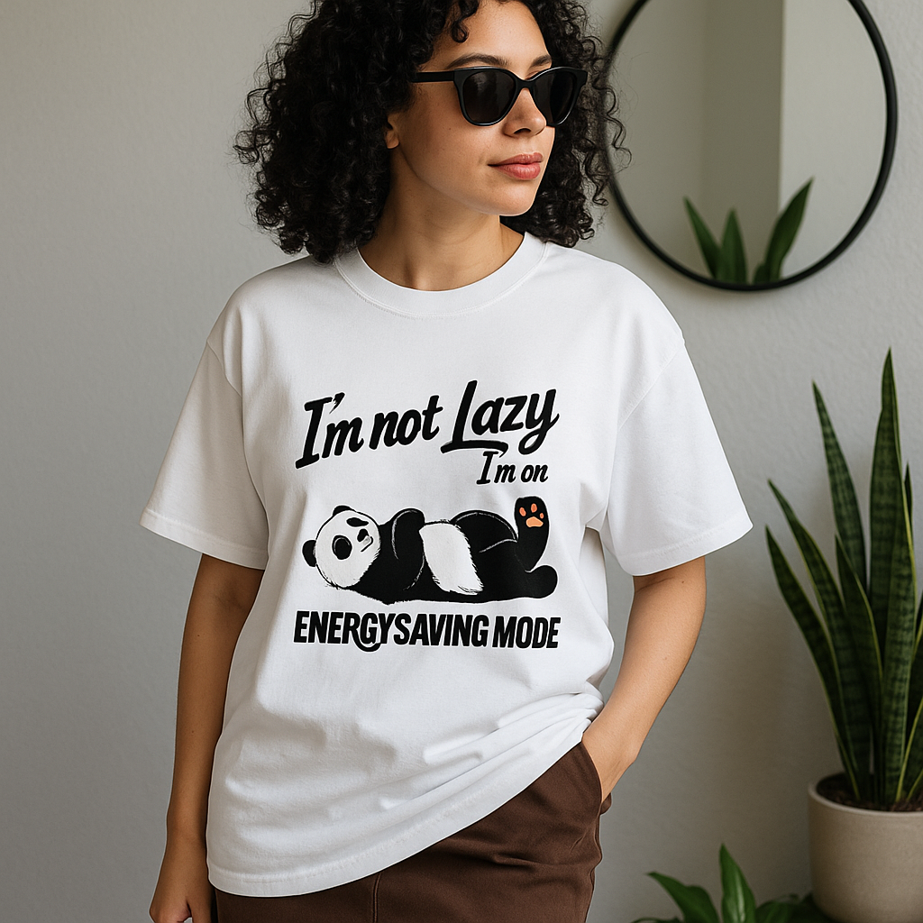 Energy Saving Mode Panda Tee