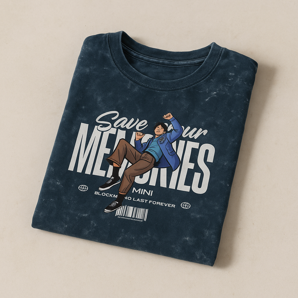 Unisex Acid Washed Oversized Tee