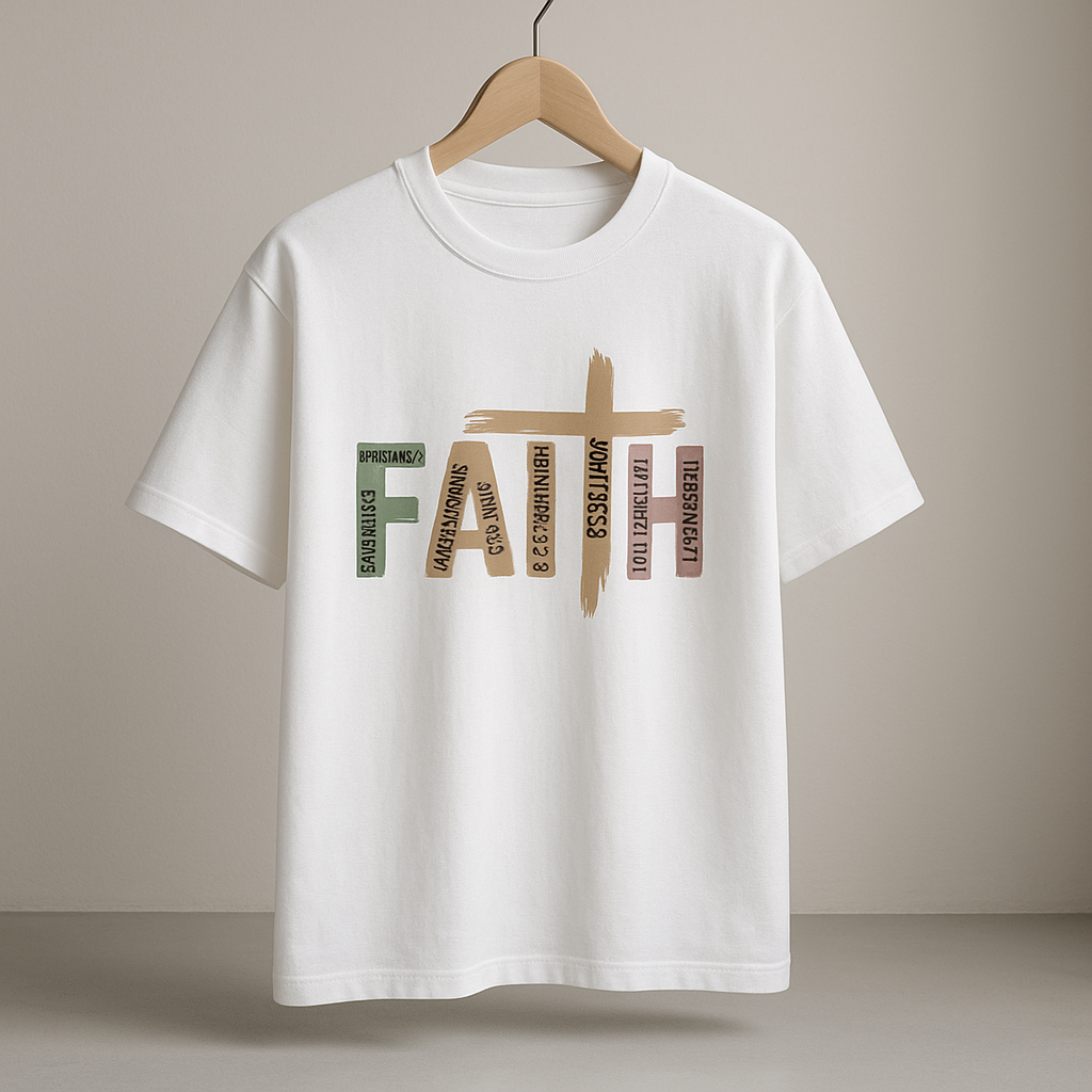 Faith Bible Verse Oversized T-Shirt