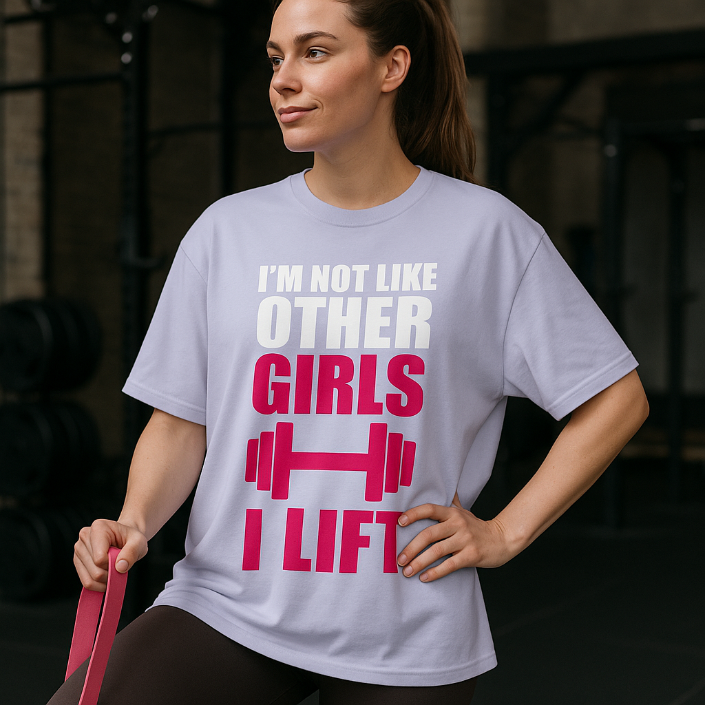 I’m Not Like Other Girls, I Lift – Oversized Gym Tee