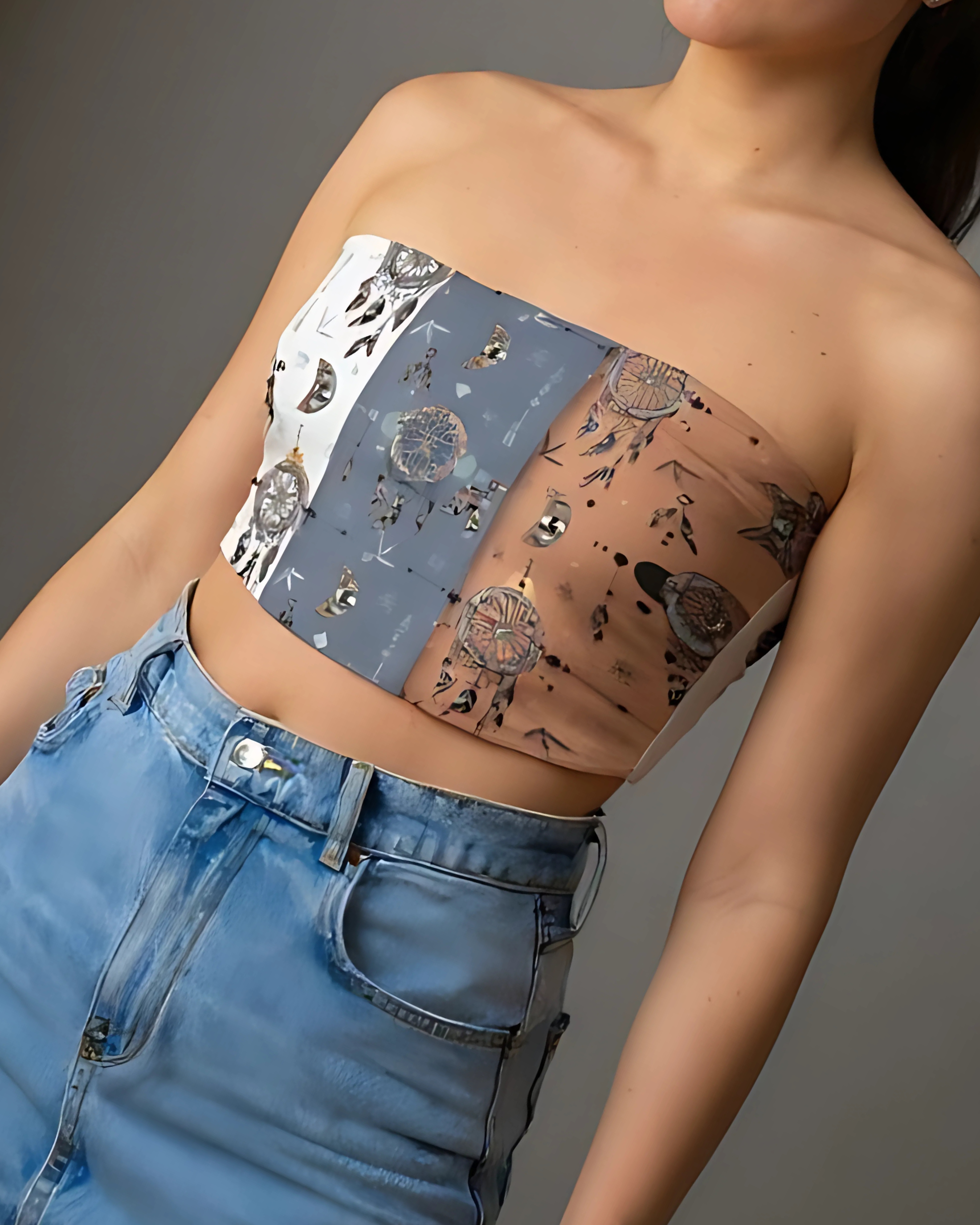 BOHO BLOOM TUBE TOP