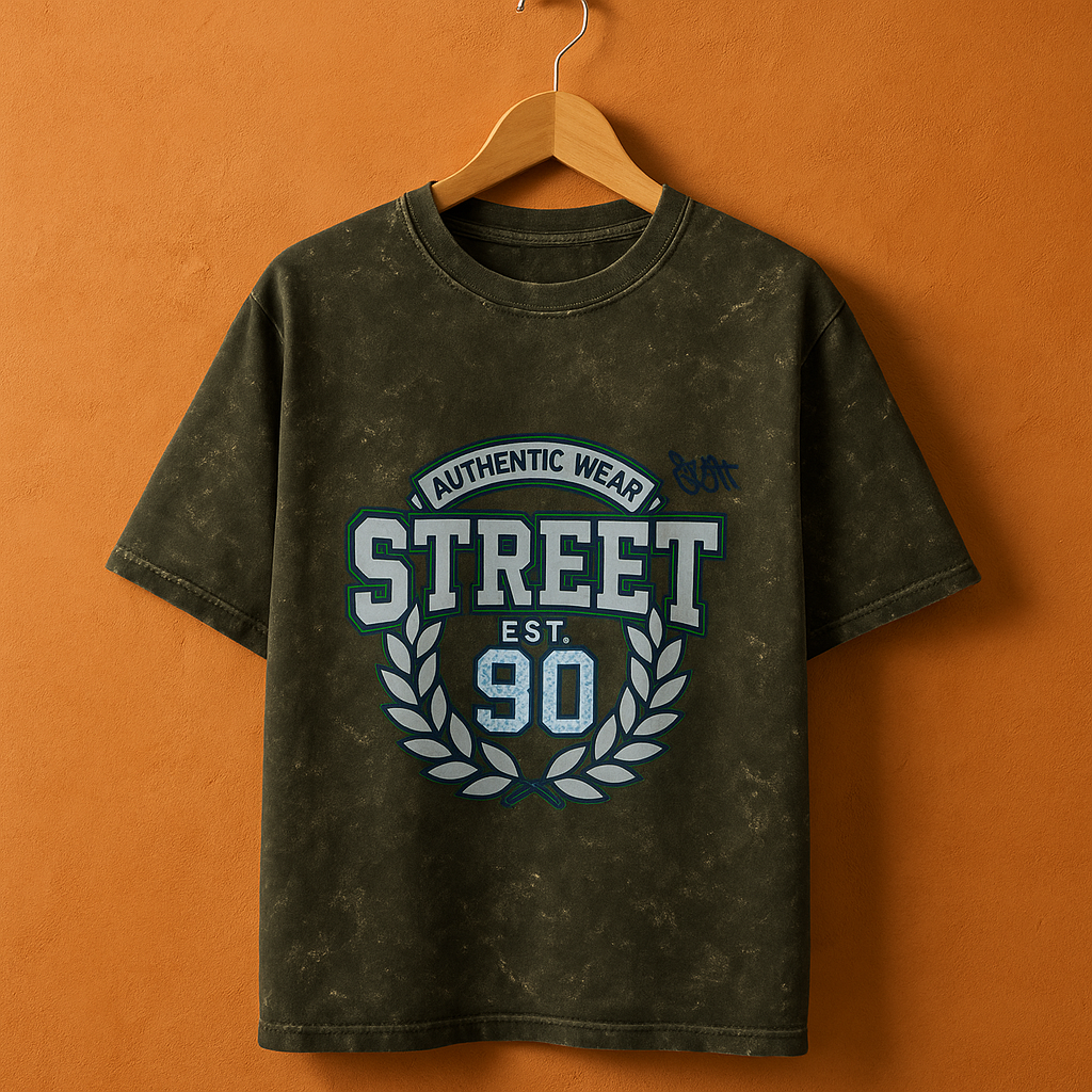 Unisex Acid Washed Oversized Tee