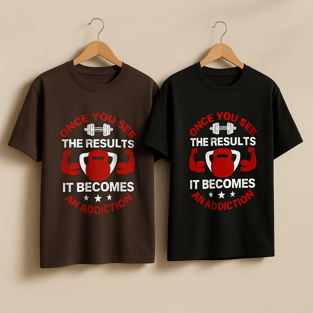 Men’s “Addicted to Gains” Gym T-Shirt