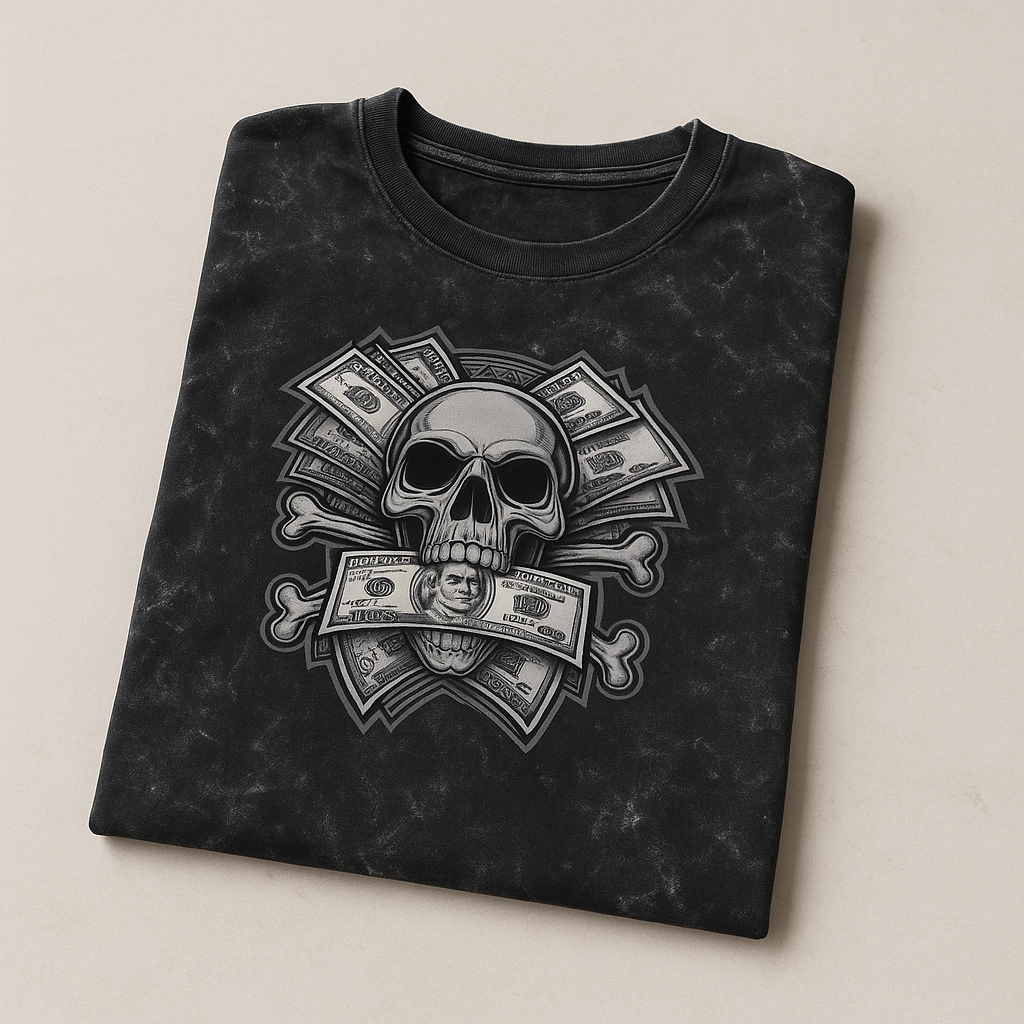 Unisex Acid Washed Oversized Tee