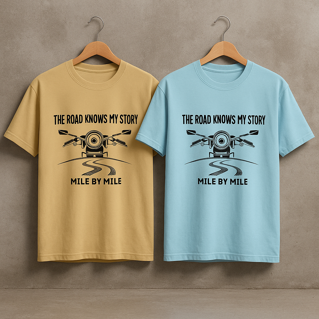 Mile by Mile – Rider Quote T-Shirt for Men