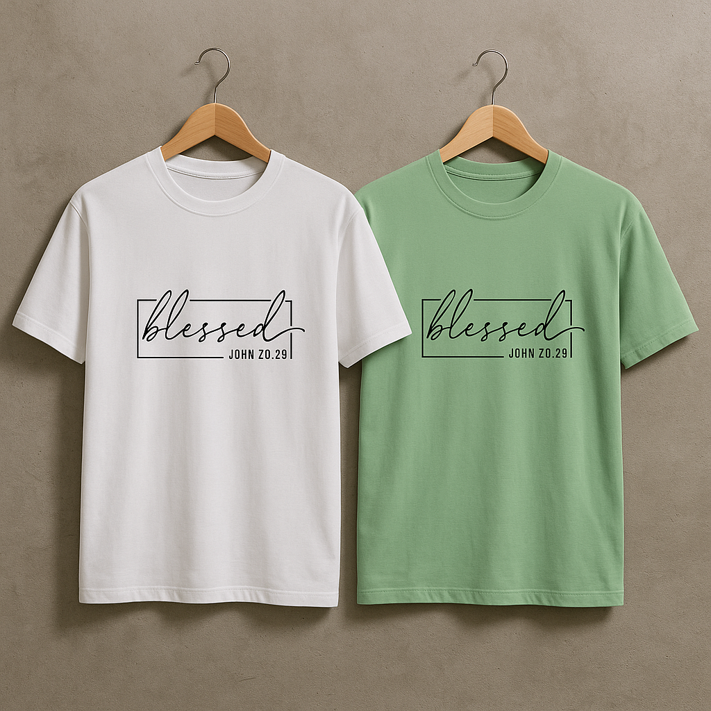 John 20:29 Christian Minimalist T-Shirt for Men