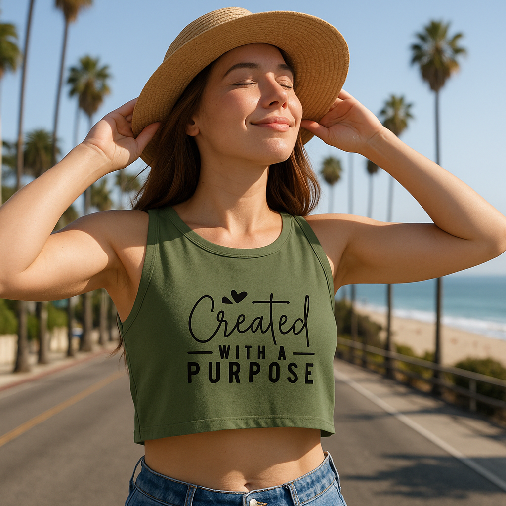 Created with a Purpose Crop Tank