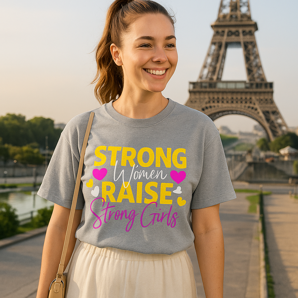 Strong Women Raise Strong Girls – Oversized Empowerment Tee