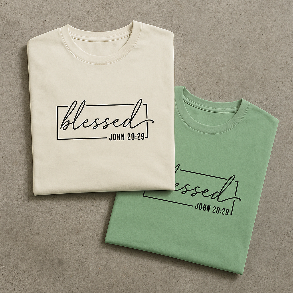 John 20:29 Christian Minimalist T-Shirt for Men