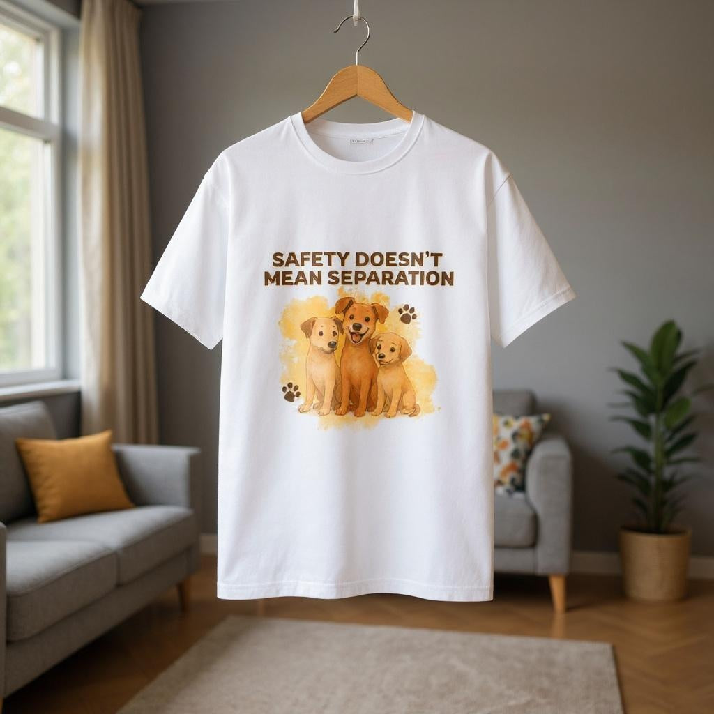 Safety Doesn’t Mean Separation - Cotton T-Shirt for Everyday Comfort