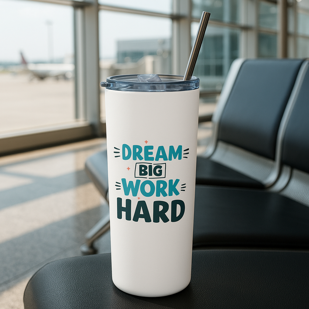 Dream Big Work Hard – Premium Stainless Steel Tumbler Bottle