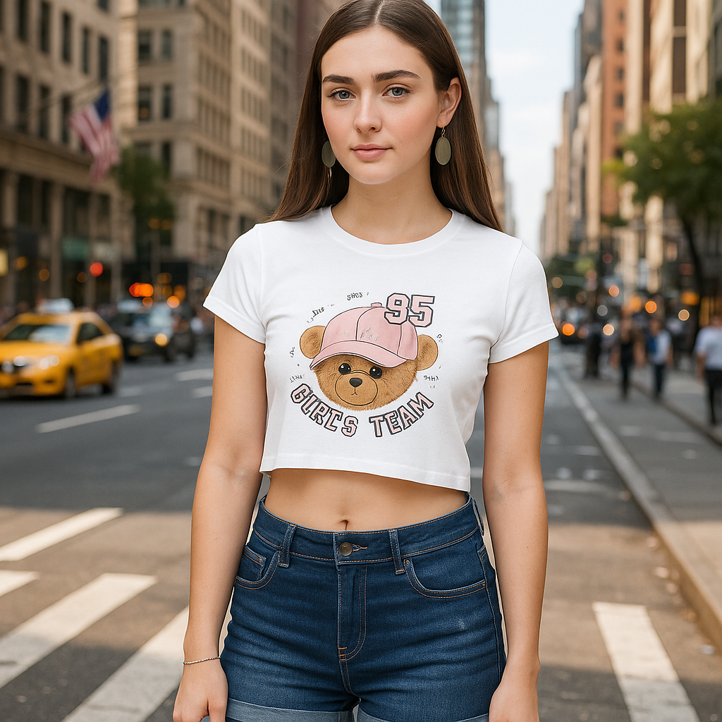 95 Girl's Team Crop Top