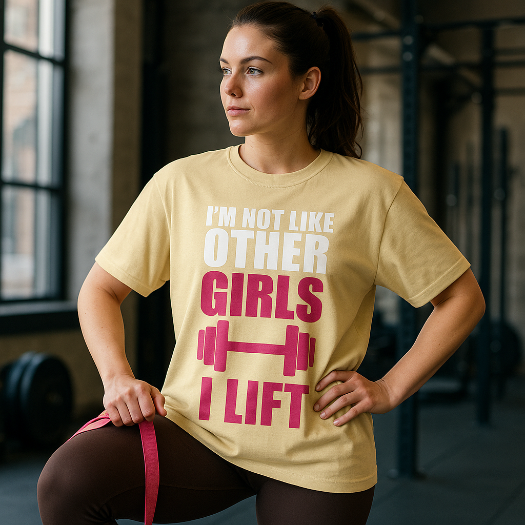 I’m Not Like Other Girls, I Lift – Oversized Gym Tee