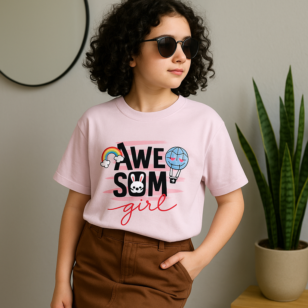 Awesome Girl Oversized Tee