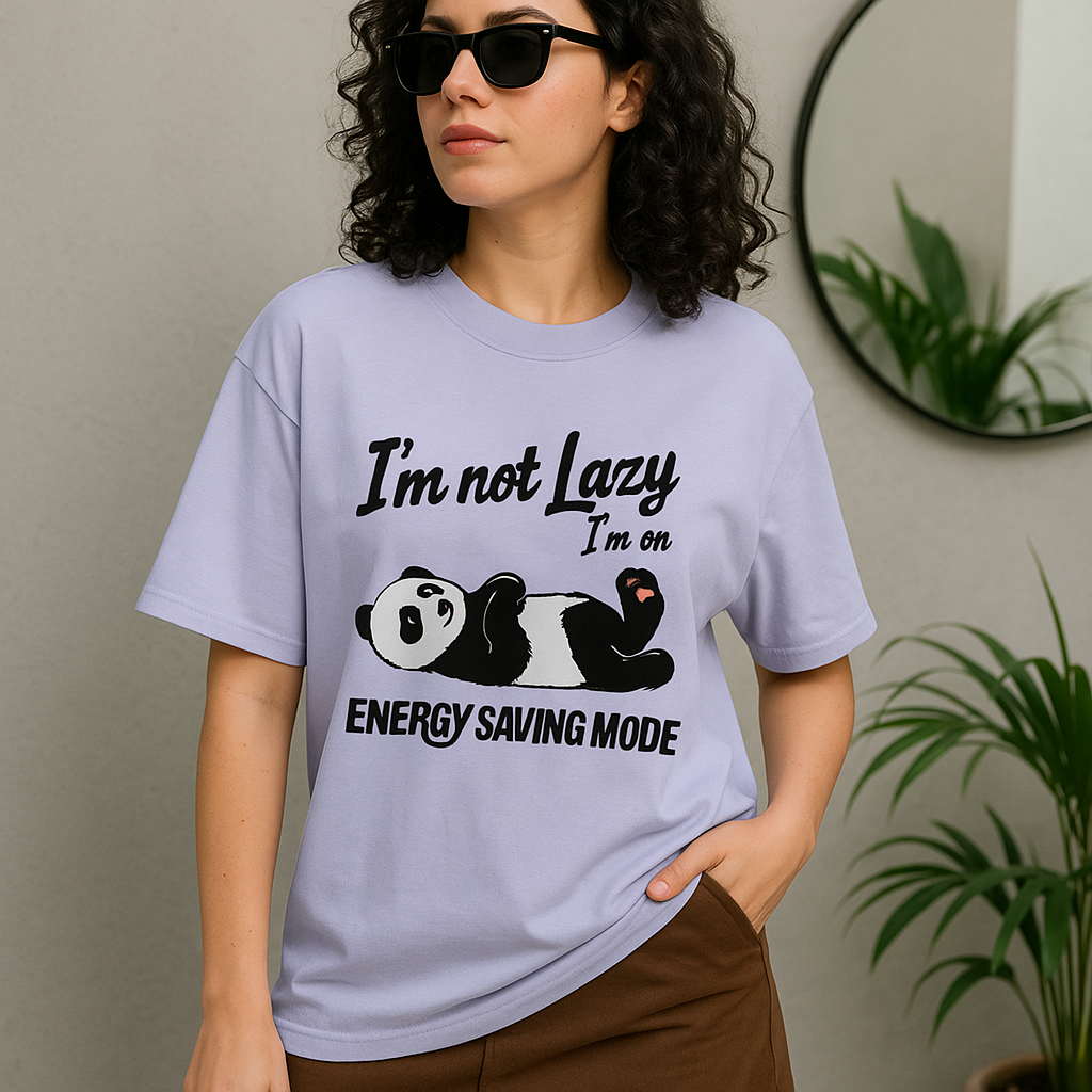Energy Saving Mode Panda Tee