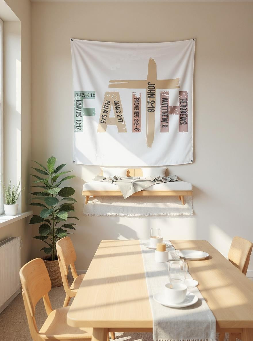 Bible Verse “FAITH” Wall Tapestry