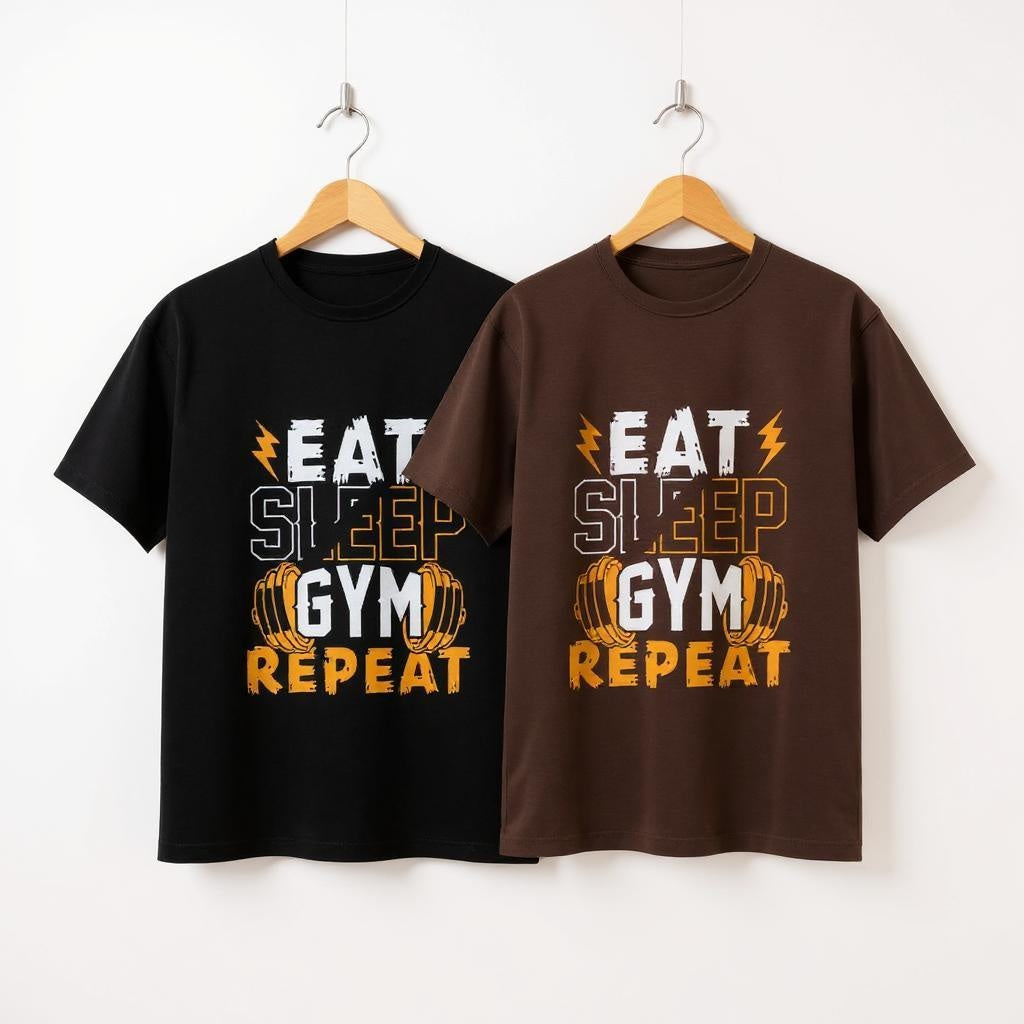 Men’s “Eat Sleep Gym Repeat” Workout T-Shirt