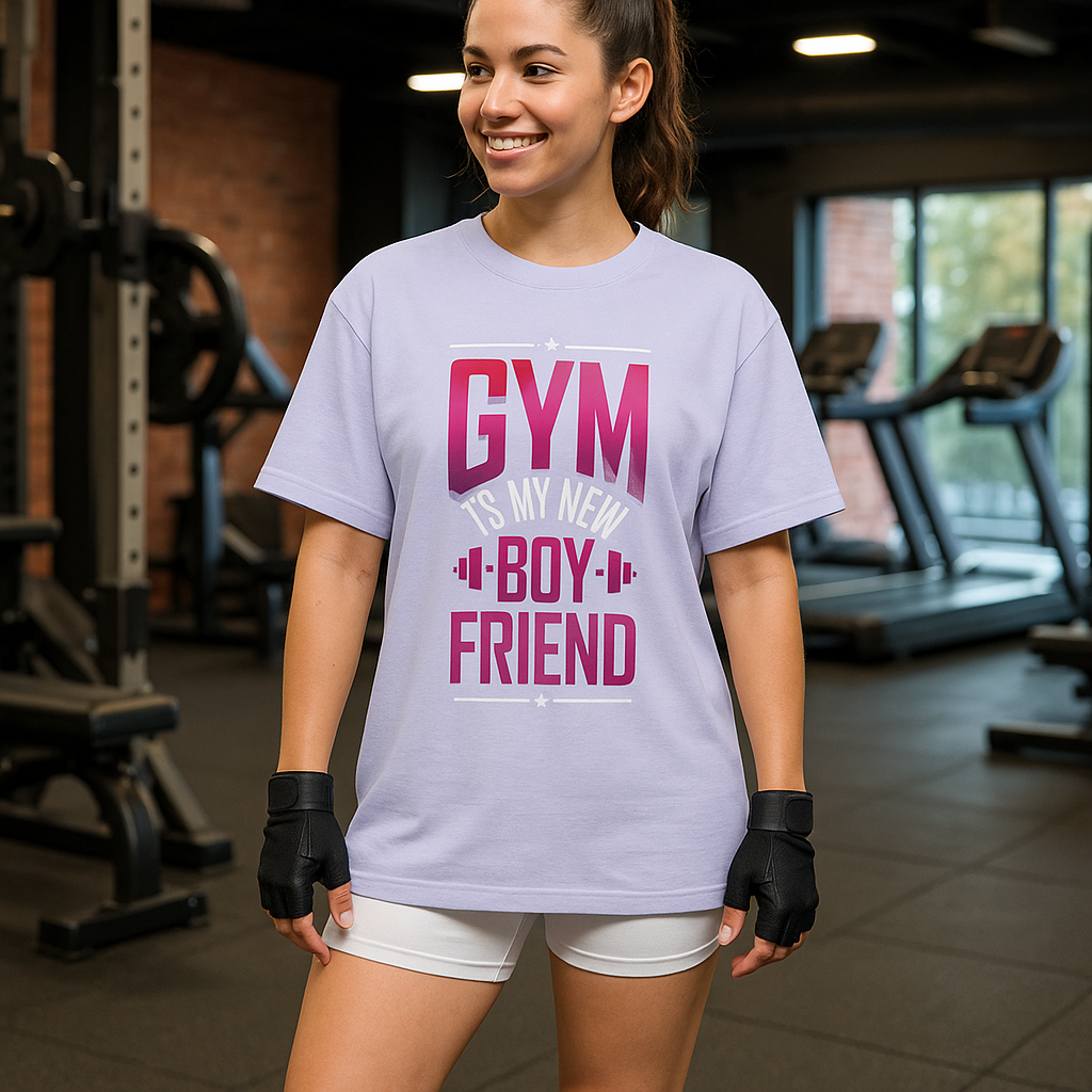 Gym Is My New Boyfriend Oversized T-Shirt
