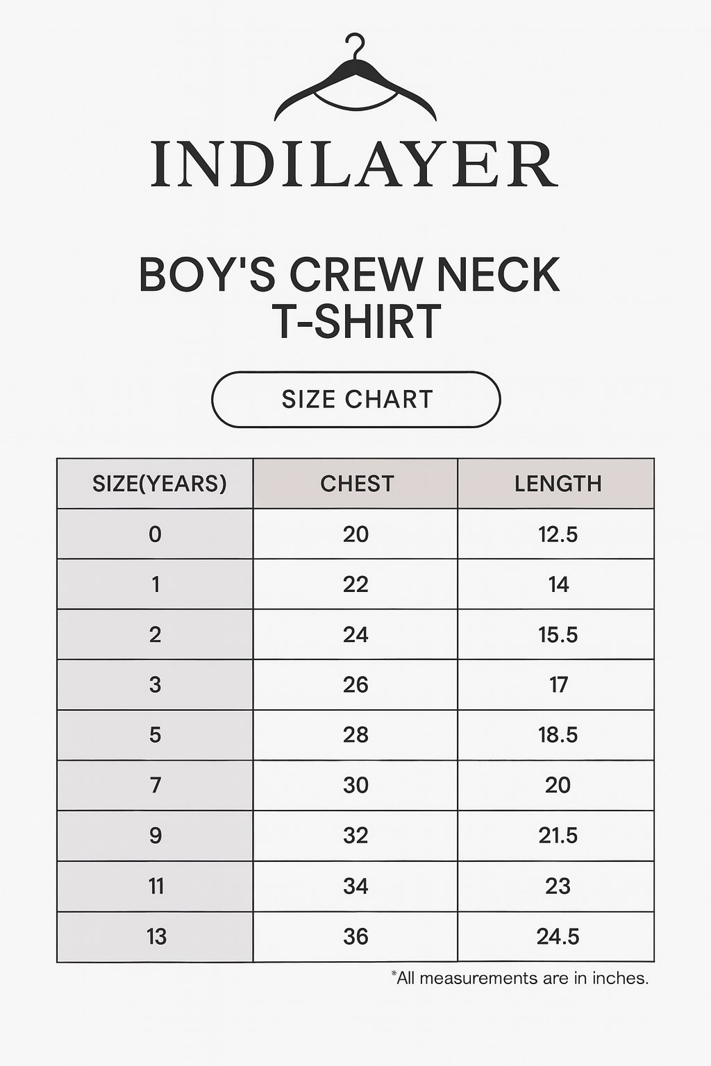 Boy's Crew Neck T-Shirt