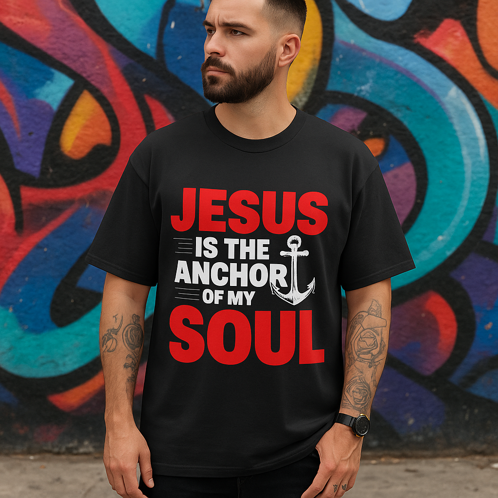 Jesus Anchor Oversized T-Shirt