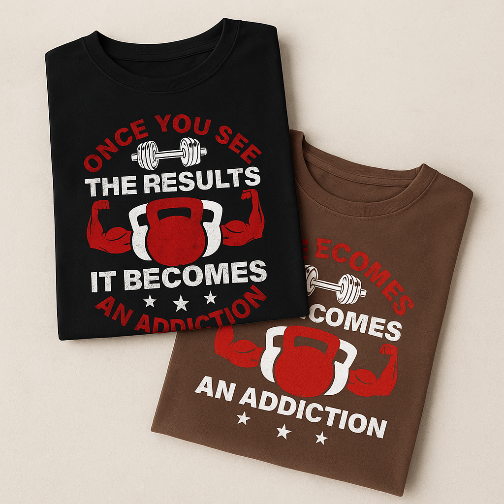 Men’s “Addicted to Gains” Gym T-Shirt