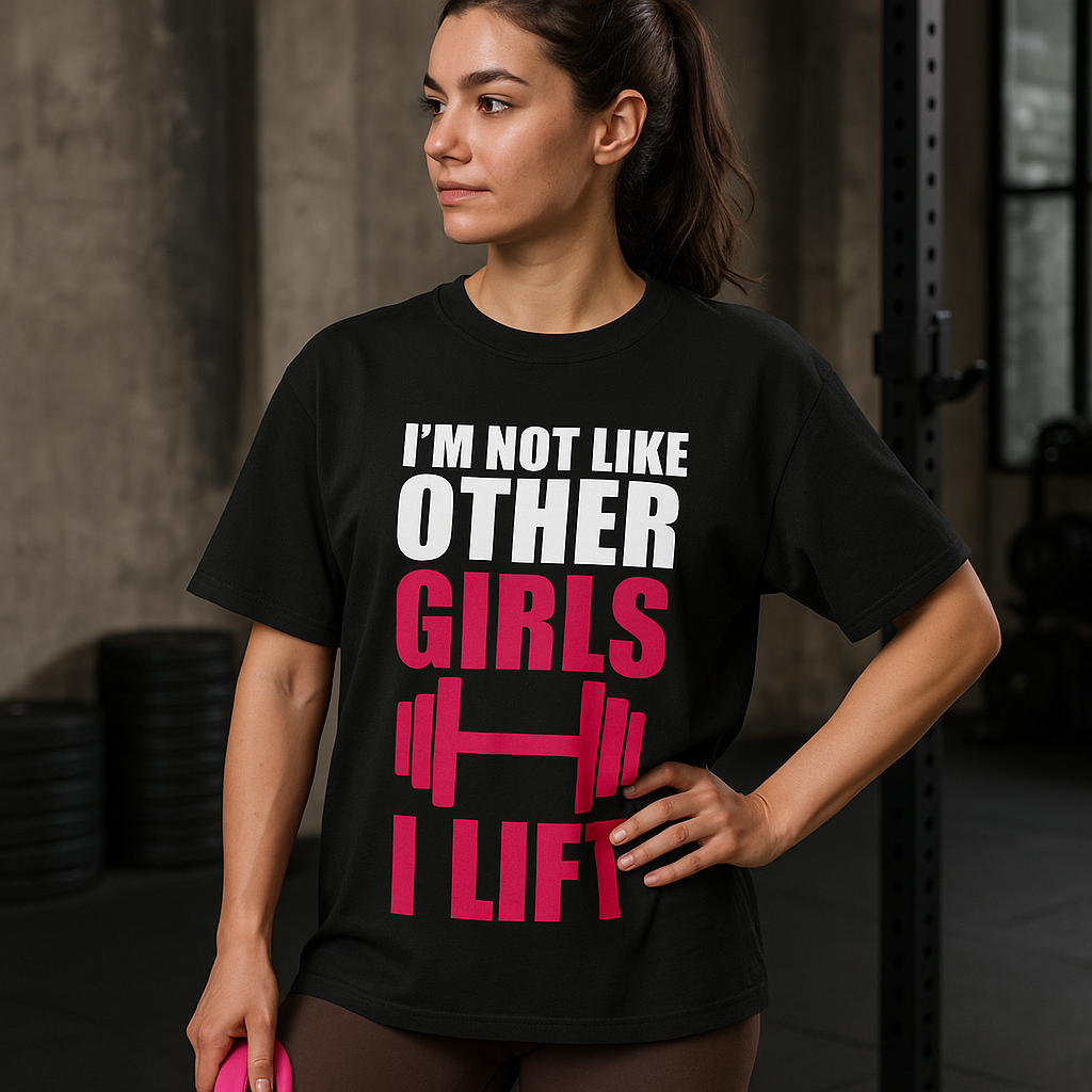 I’m Not Like Other Girls, I Lift – Oversized Gym Tee