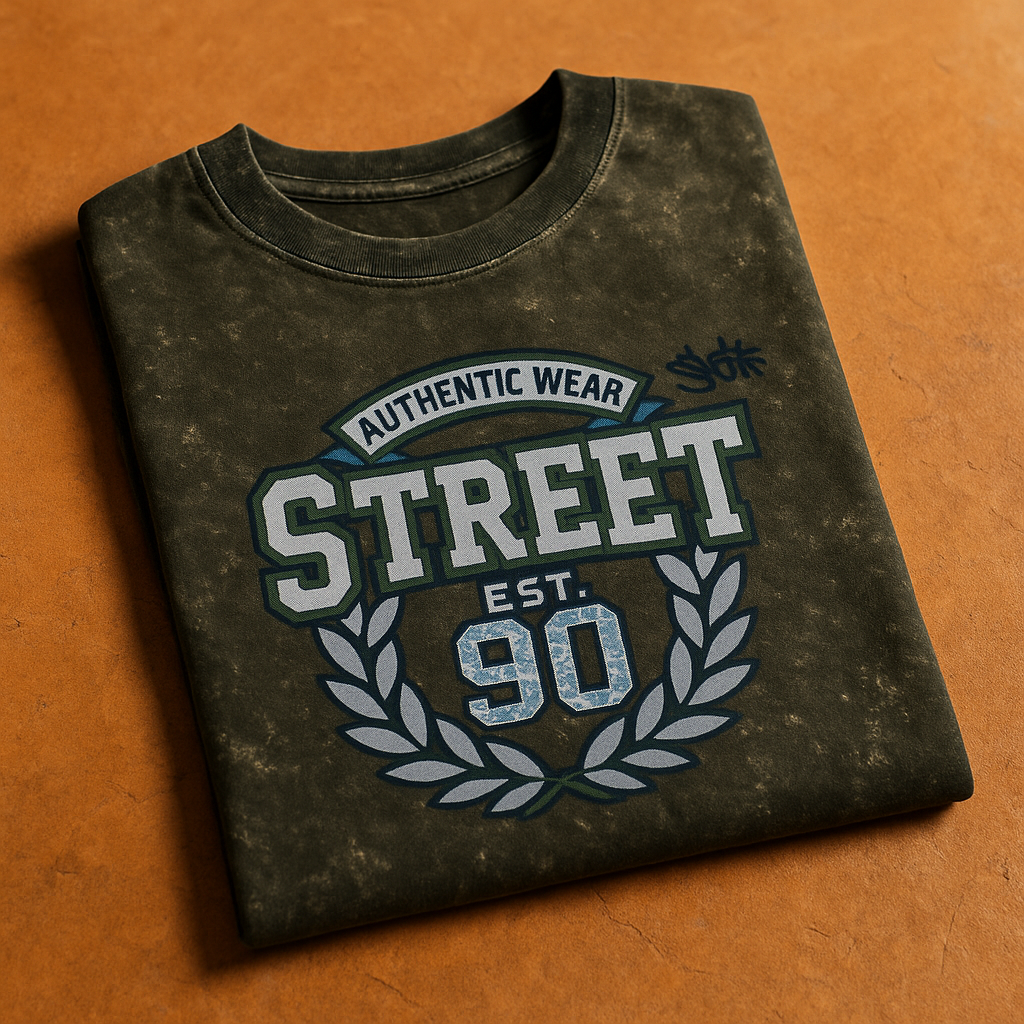 Unisex Acid Washed Oversized Tee