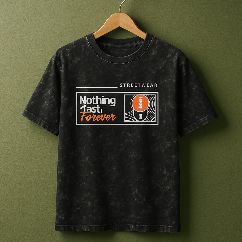 Unisex Acid Washed Oversized Tee