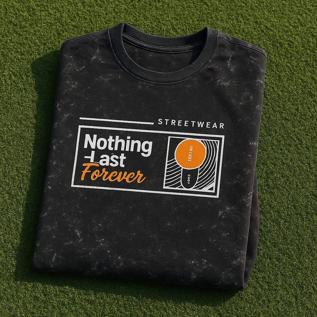 Unisex Acid Washed Oversized Tee