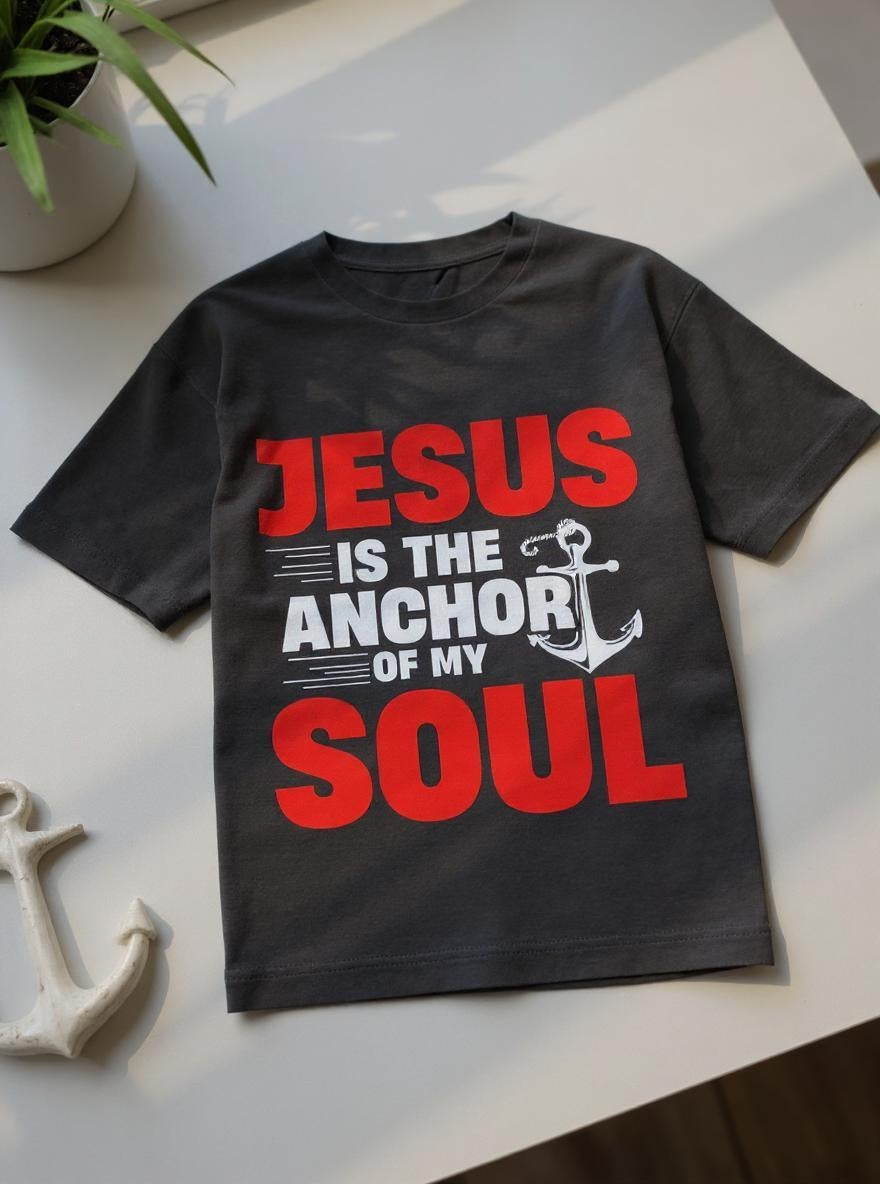 Jesus Anchor Oversized T-Shirt