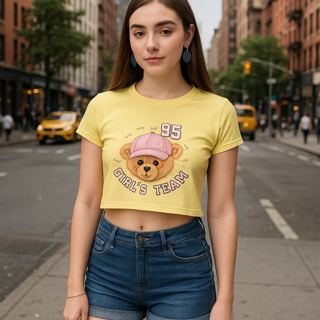 95 Girl's Team Crop Top