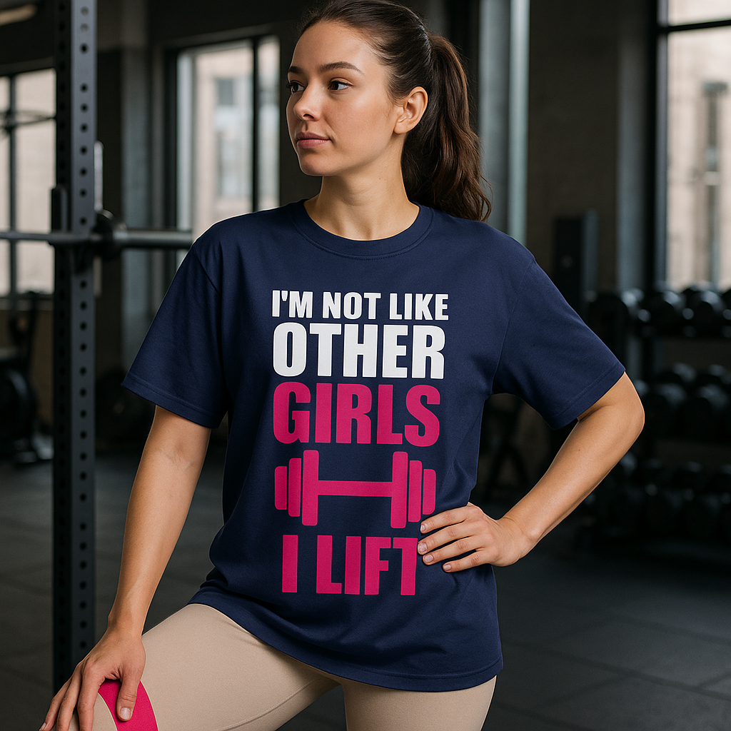 I’m Not Like Other Girls, I Lift – Oversized Gym Tee