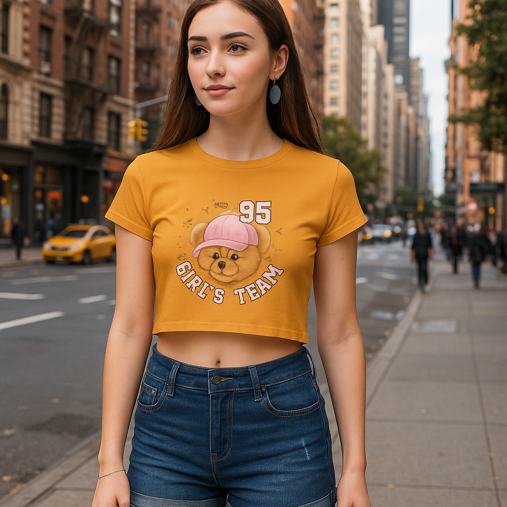 95 Girl's Team Crop Top