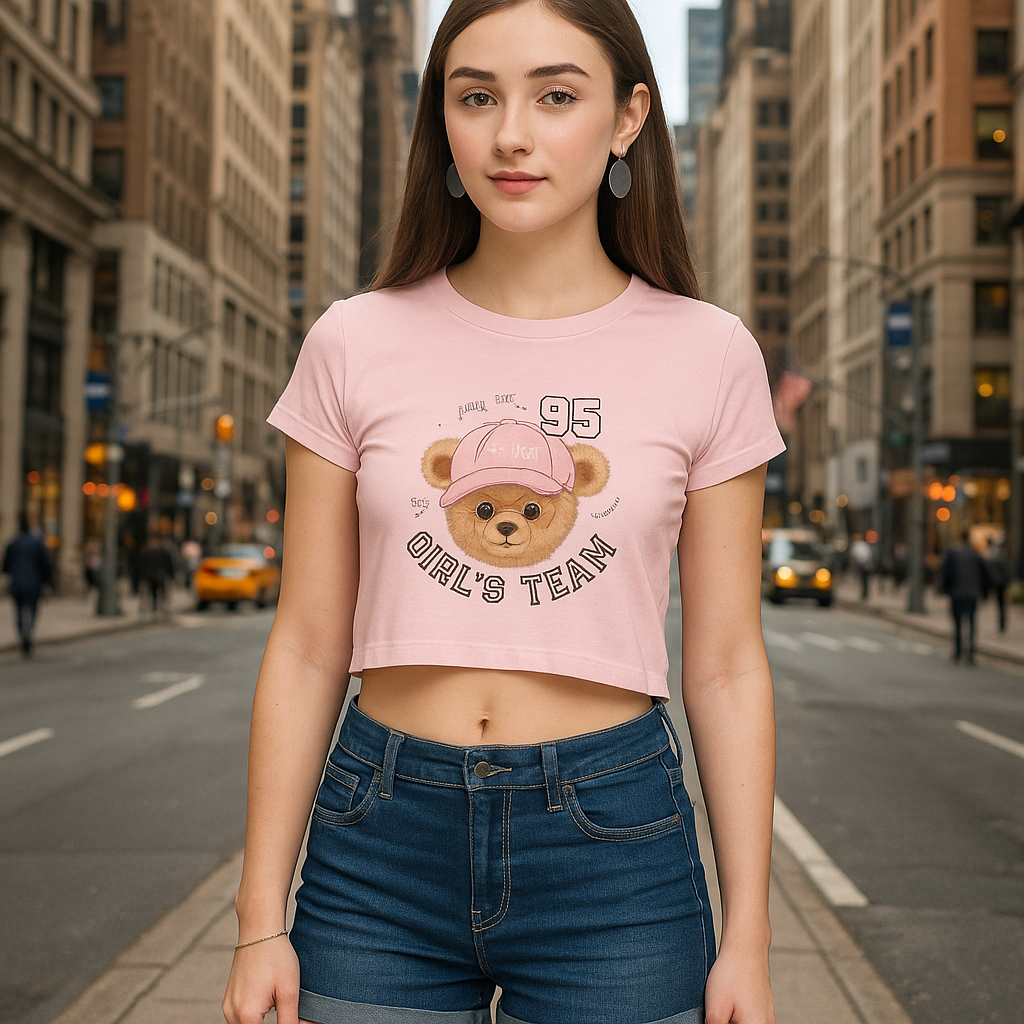 95 Girl's Team Crop Top