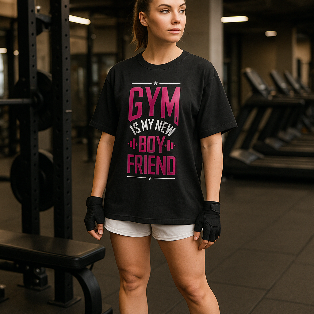 Gym Is My New Boyfriend Oversized T-Shirt