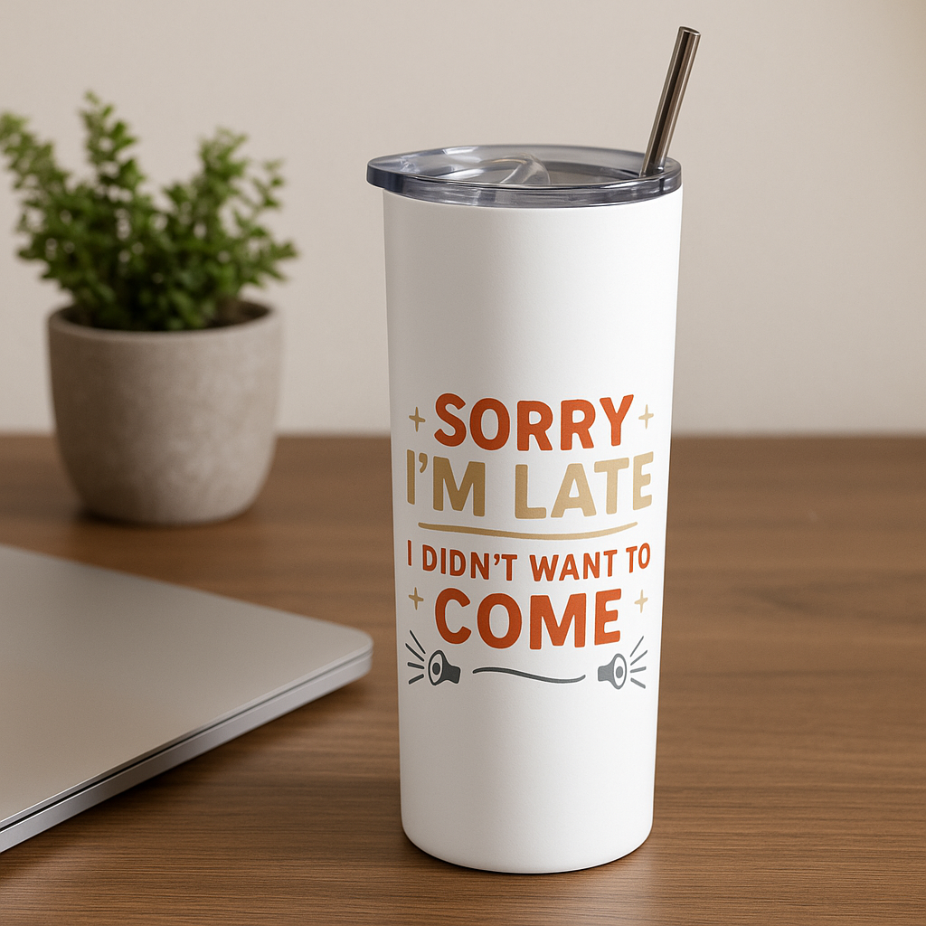 Funny Quote Tumbler – 20oz Premium Stainless Steel Bottle