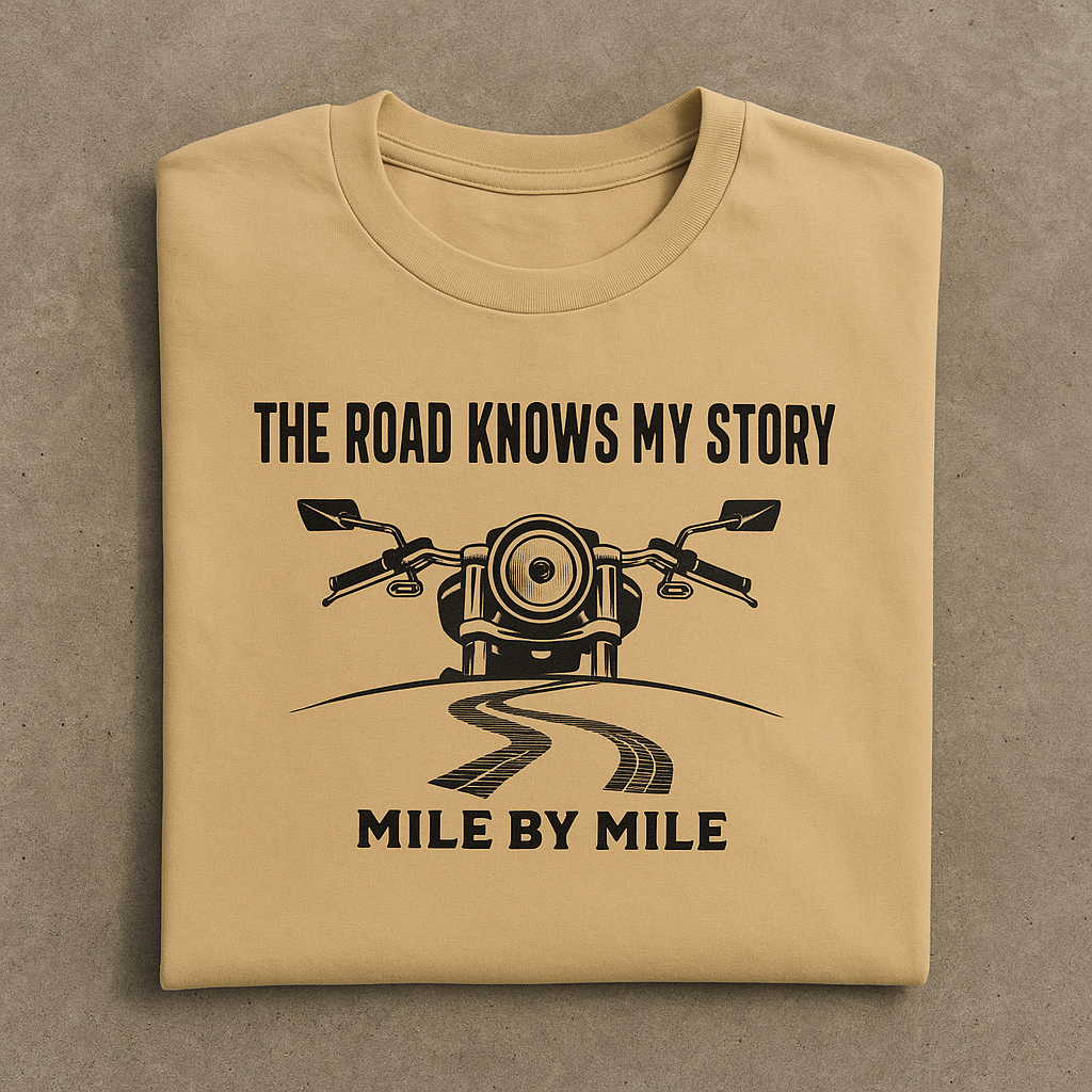 Mile by Mile – Rider Quote T-Shirt for Men