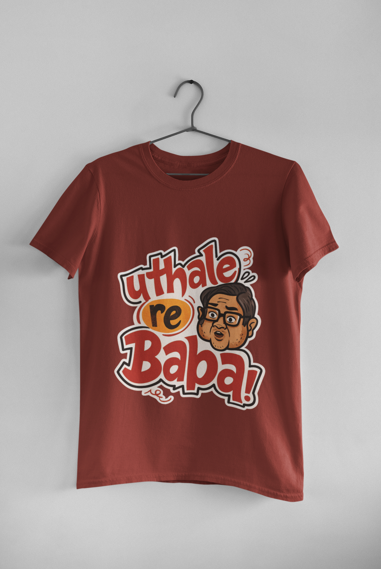 Uthale Re Baba Funny Meme T-Shirt – Cult Classic Bollywood Dialogue Tee