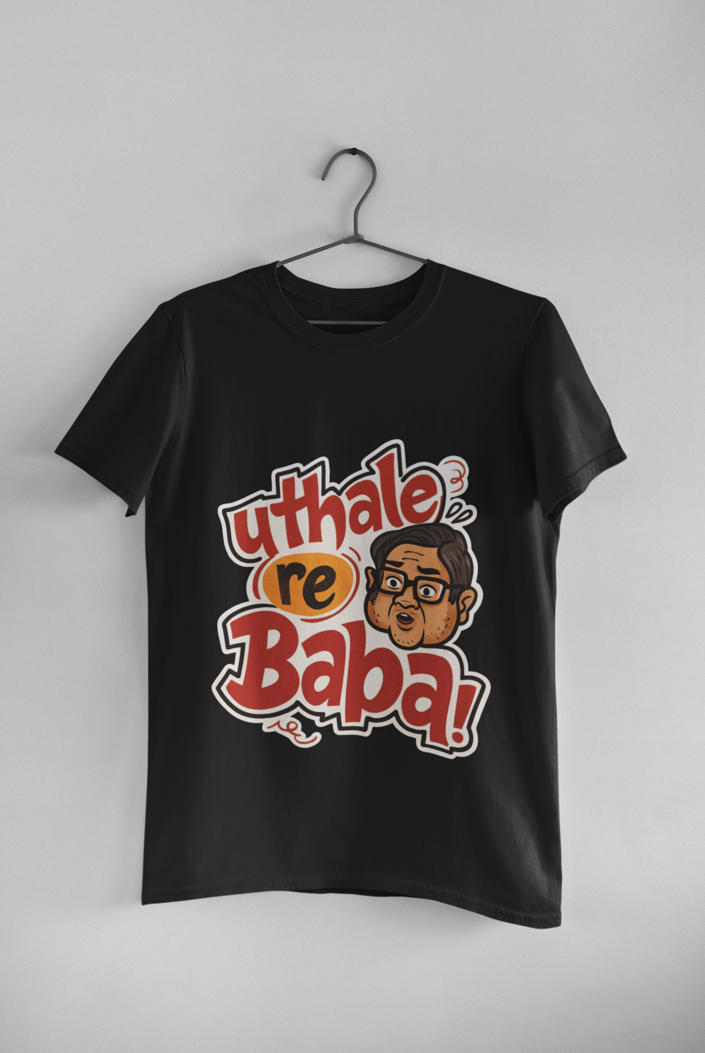Uthale Re Baba Funny Meme T-Shirt – Cult Classic Bollywood Dialogue Tee