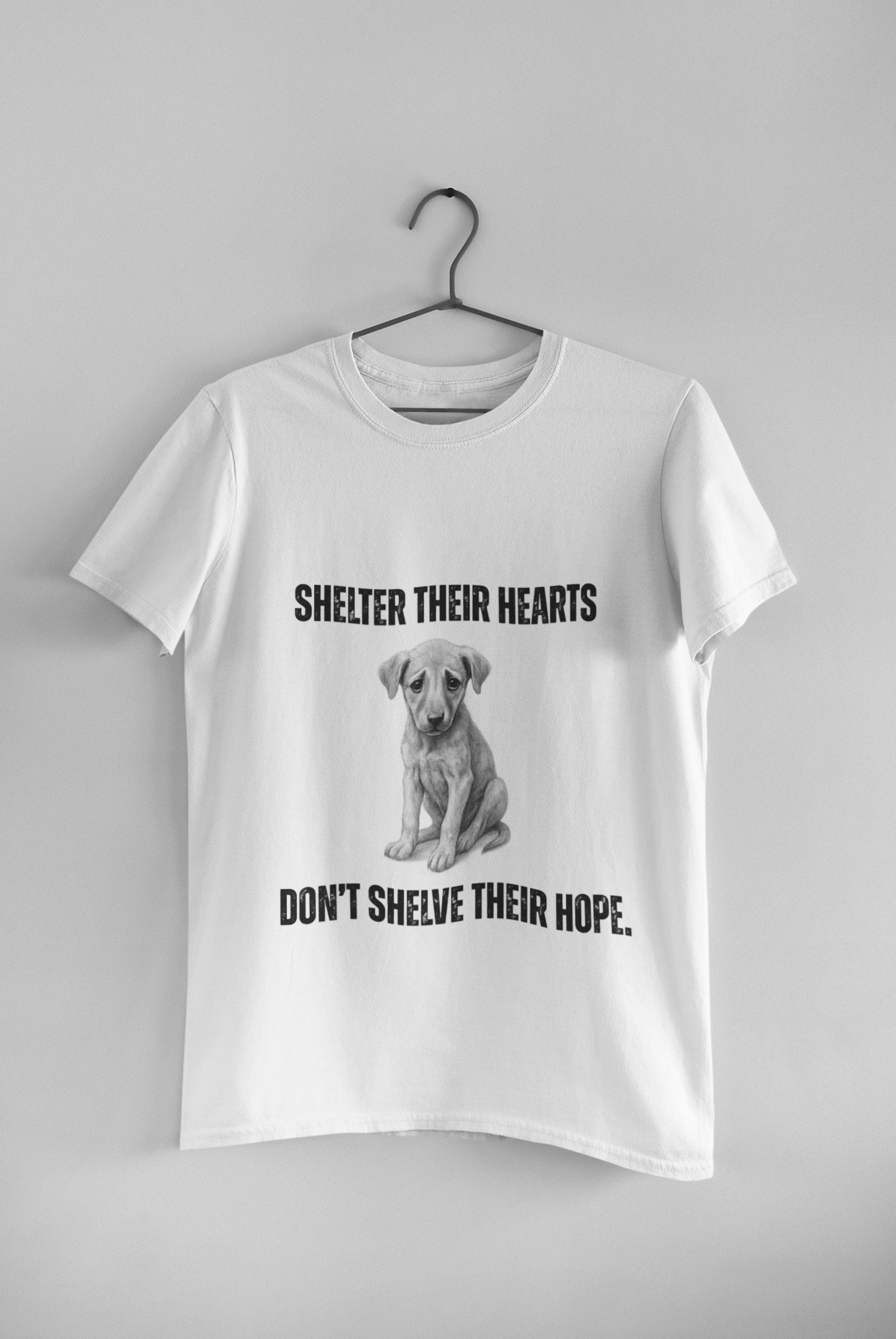 "Shelter Their Hearts" - Rescue Dog Awareness T-Shirt