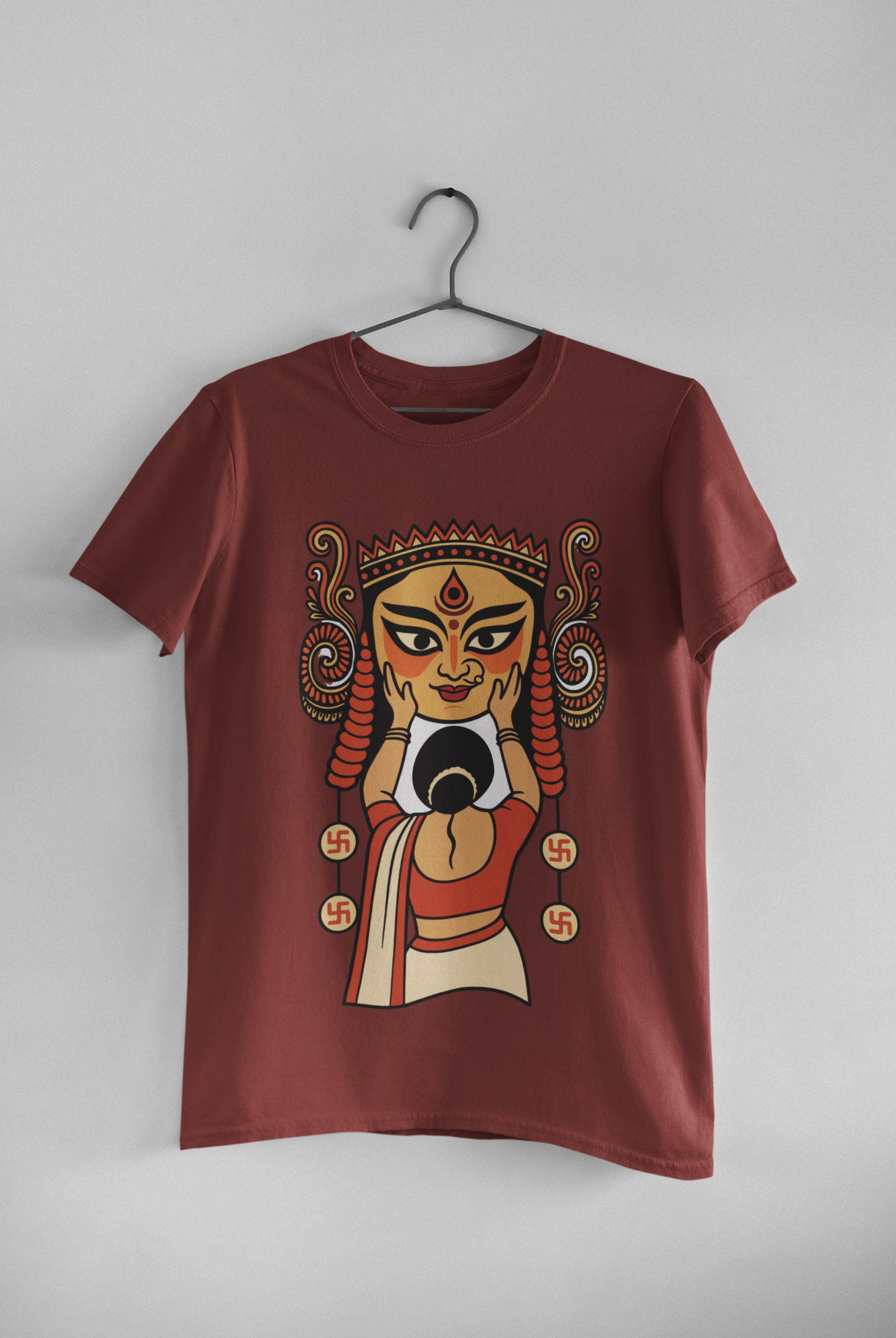 Maa Durga Mirror Art Tee