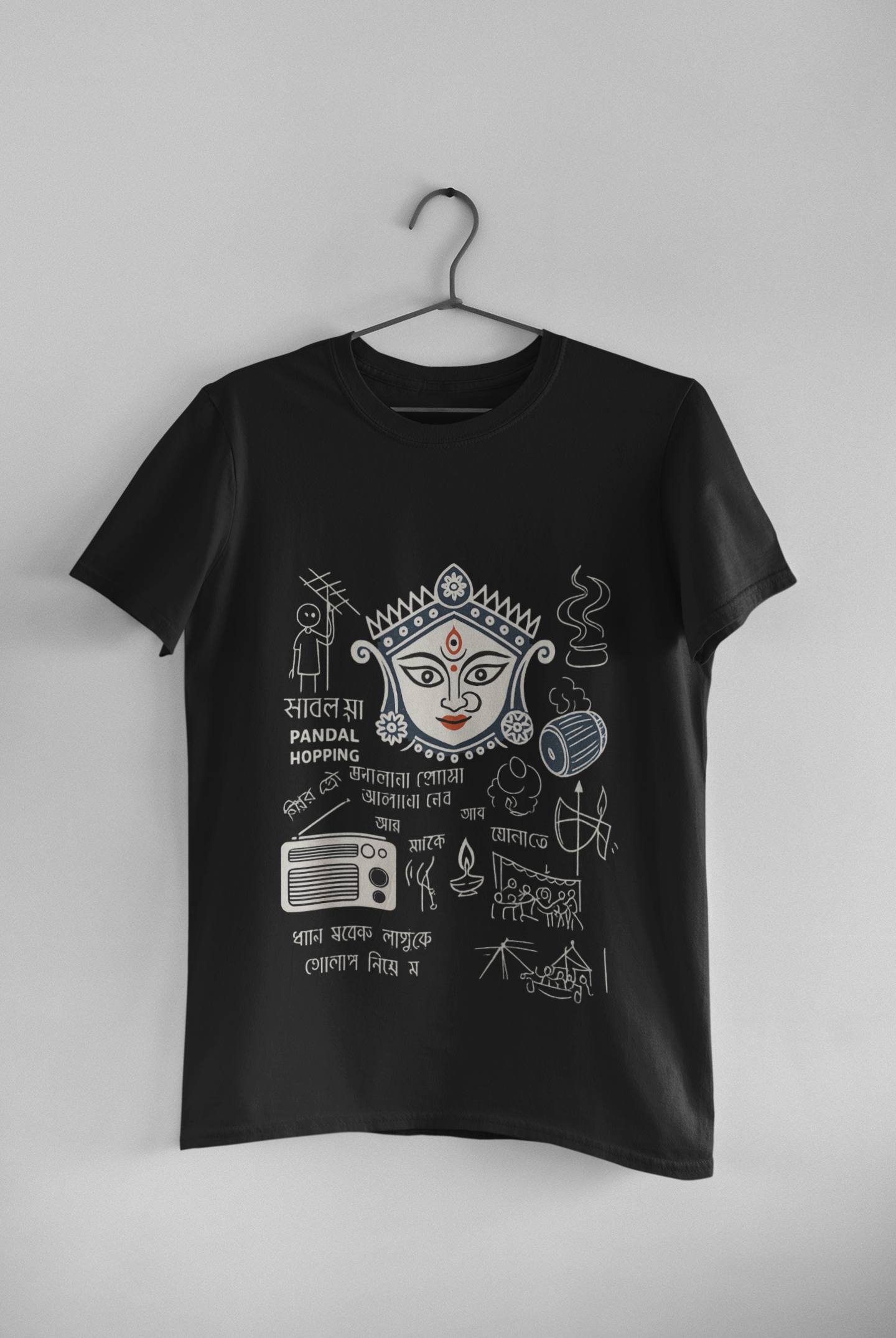Pandal Hopping Tee – Durga Puja Essentials in One Look