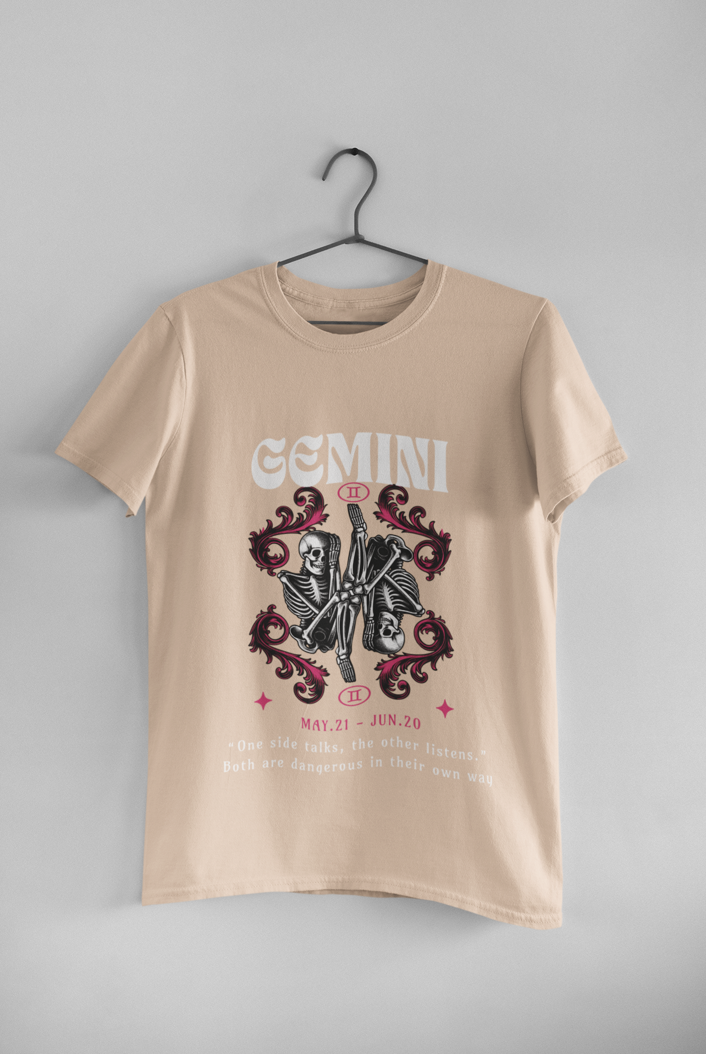 Gemini Zodiac Graphic T-Shirt – Unisex Cotton Tee