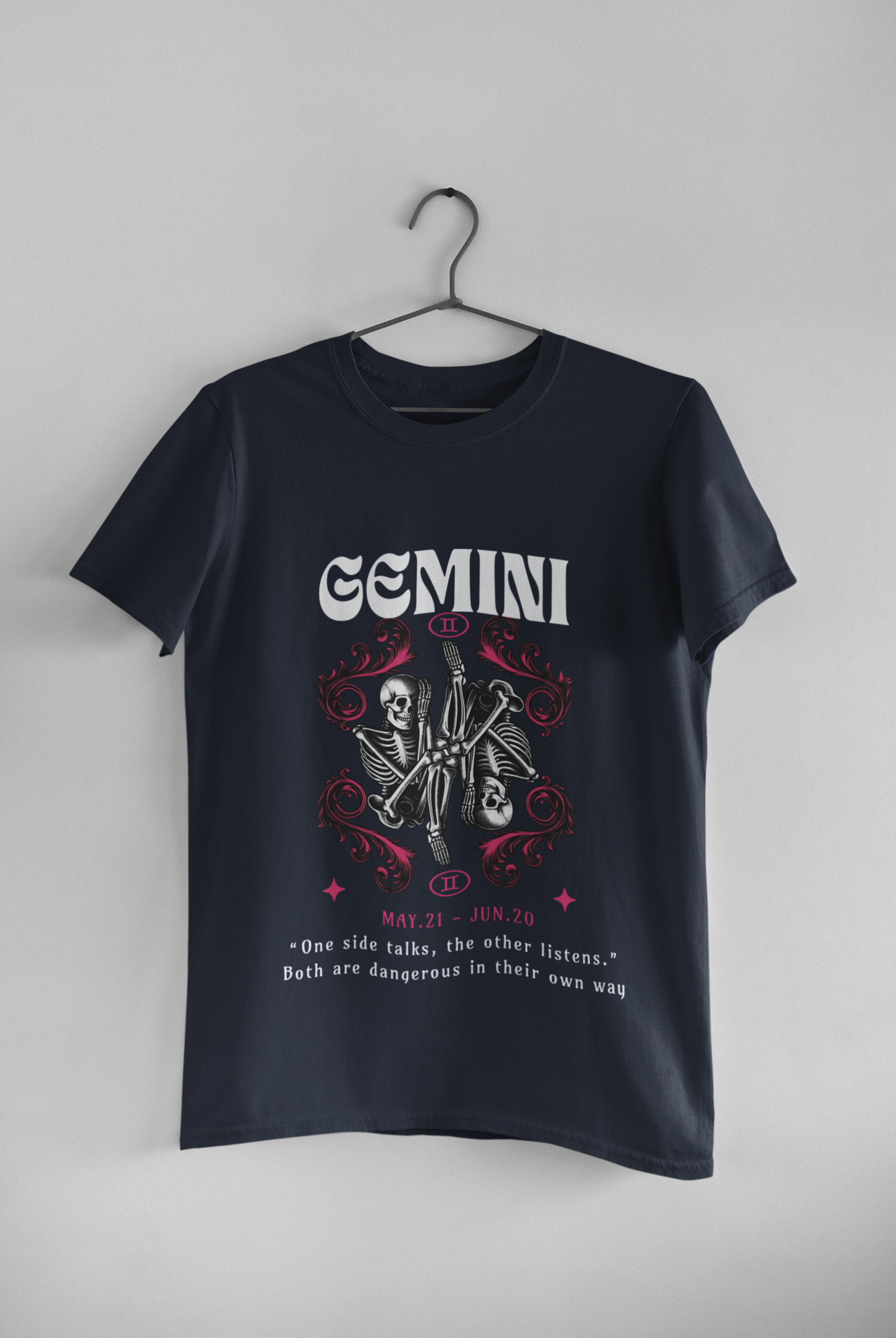 Gemini Zodiac Graphic T-Shirt – Unisex Cotton Tee