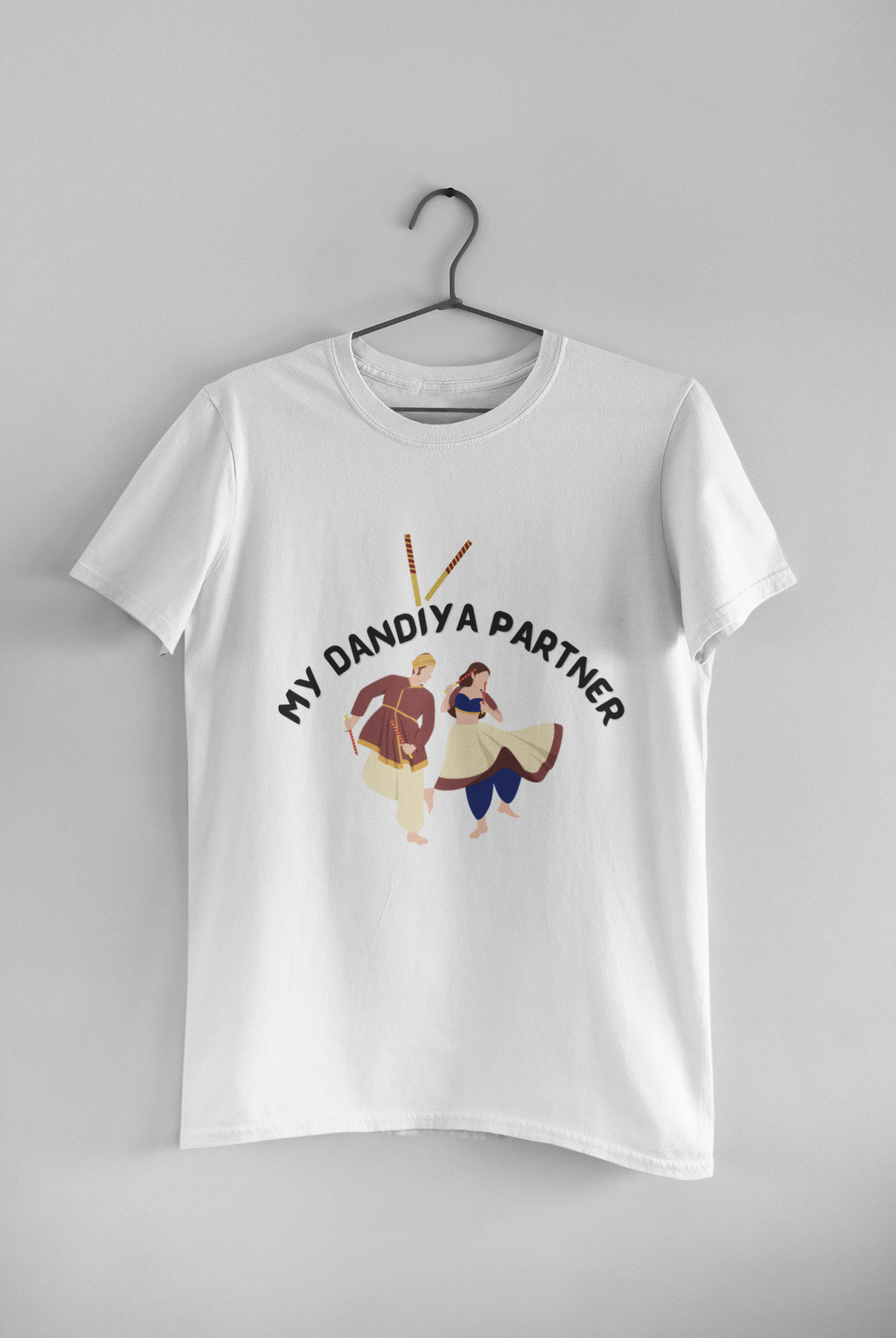 My Dandiya Partner – Navratri Couple Tee