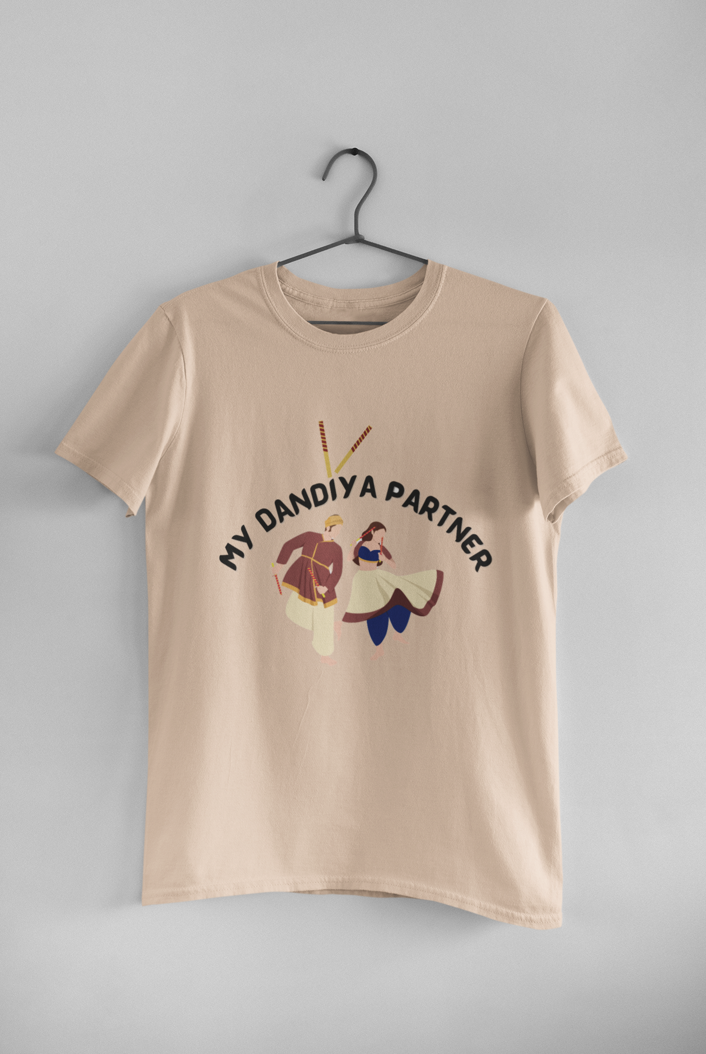 My Dandiya Partner – Navratri Couple Tee